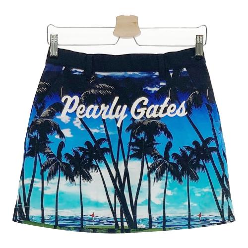 サイズ：00 PEARLY GATES パーリーゲイツ  スカート ヤシの木プリント オレンジ系 [240101469204] ゴルフウェア レディース ストスト PEARLY GATES パーリーゲイツ スカート ヤシの木プリント
