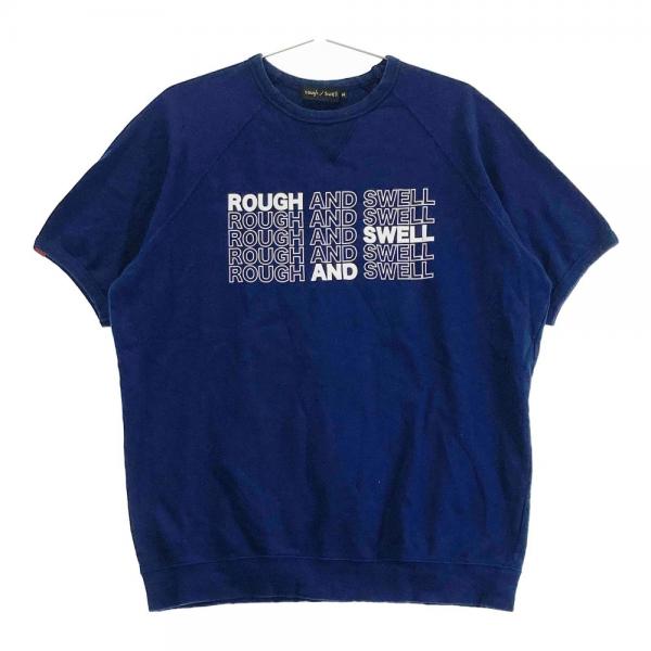 ROUGH&SWELL ラフアンドスウェル 半袖 スウェットTシャツ ネイビー系 サイズ：M ランク：A- 【中古】ゴルフウェア