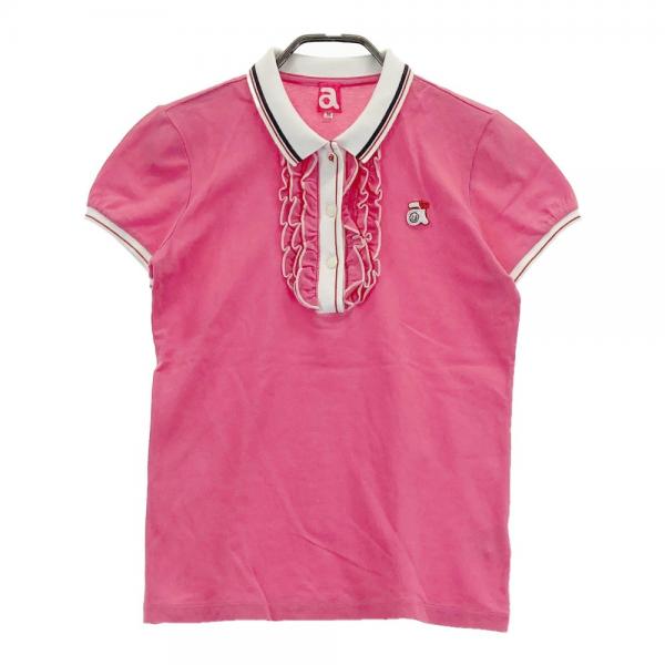 ARCHIVIO アルチビオ 半袖ポロシャツ ピンク系 サイズ：36 ランク：B 【中古】ゴルフウェア