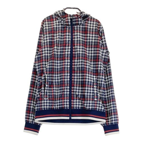 TOMMY HILFIGER GOLF トミー ヒルフィガーゴルフ 裏地付 ジップパーカー 千鳥格子柄 ネイビー系 サイズ：M ランク：B  【中古】ゴルフウェア ジャケット・ブルゾン 中古ゴルフウェア通販サイトSTST(ストスト)