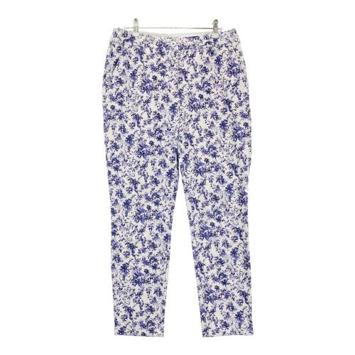 本当に信頼出来る店 ARCHIVIO アルチビオ ストレッチパンツ 花柄 ホワイト系 サイズ 9号～