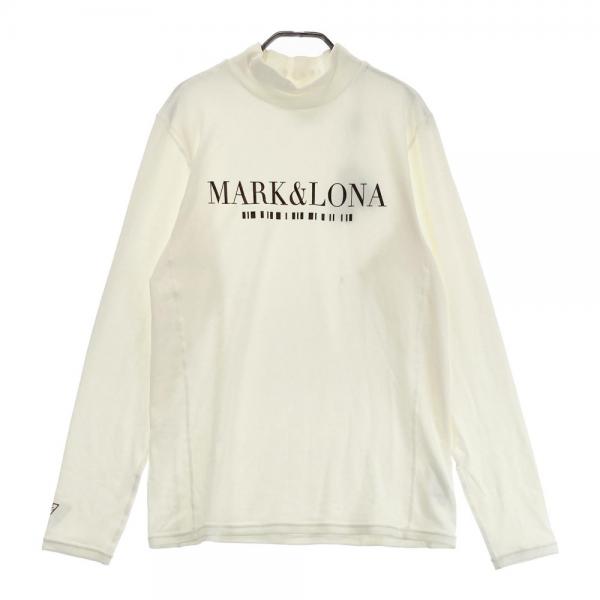 MARK&LONA マークアンドロナ 2023年モデル 起毛 ハイネック 長袖Tシャツ ホワイト系 サイズ：50 ランク：N 【新品】ゴルフウェア