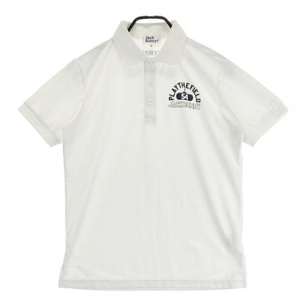 JACK BUNNY ジャックバニー 半袖ポロシャツ ホワイト系 サイズ：4 ランク：B 【中古】ゴルフウェア