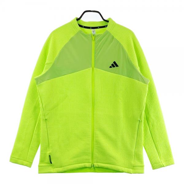 ADIDAS GOLF アディダスゴルフ 2023年モデル ジップジャケット グリーン系 サイズ：2XL ランク：B 【中古】ゴルフウェア ジャケット・ブルゾン  中古ゴルフウェア通販サイトSTST(ストスト)