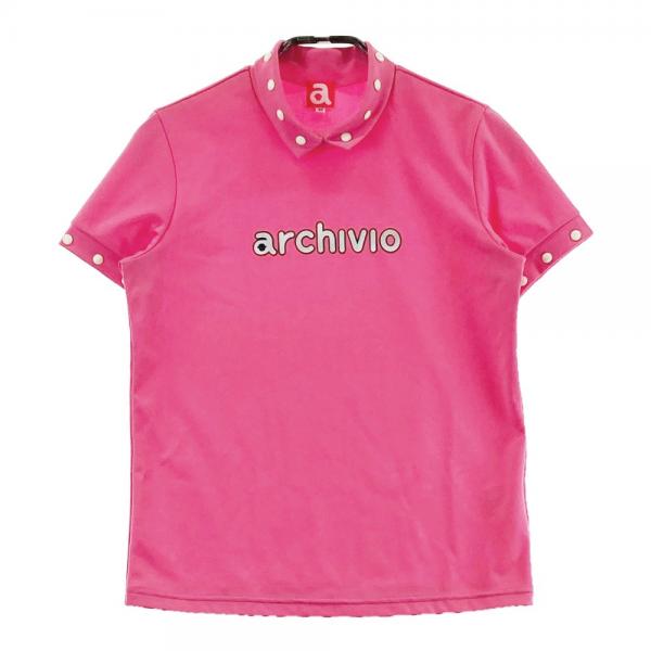 ARCHIVIO アルチビオ 襟付 半袖Tシャツ ピンク系 サイズ：36 ランク：A- 【中古】ゴルフウェア