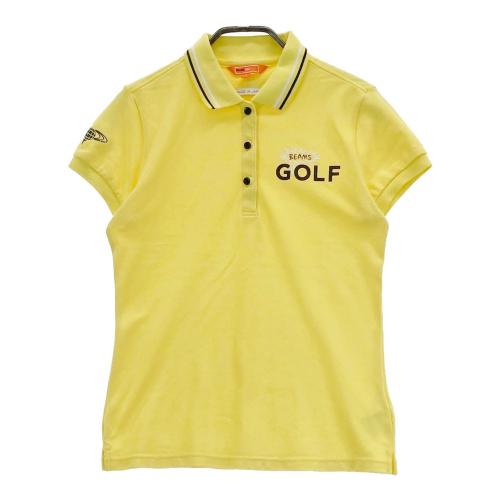 サイズ：L BEAMS GOLF ビームスゴルフ  半袖ポロシャツ 総柄 イエロー系 [240101278871] ゴルフウェア メンズ ストスト BEAMS GOLF ビームスゴルフ 半袖ポロシャツ イエロー系 サイズ