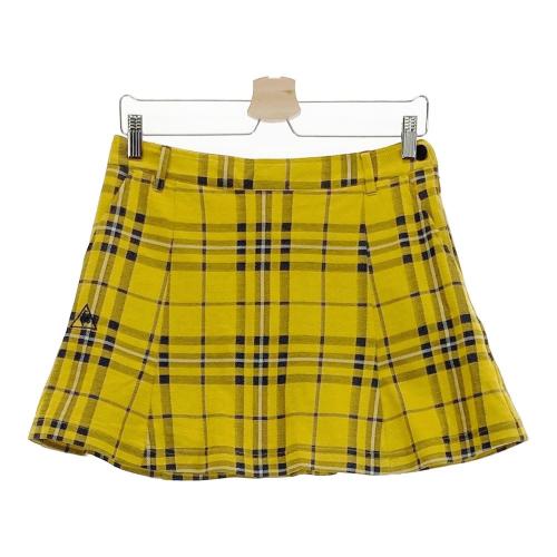 LECOQ GOLF ルコックゴルフ フレアスカート チェック柄 イエロー