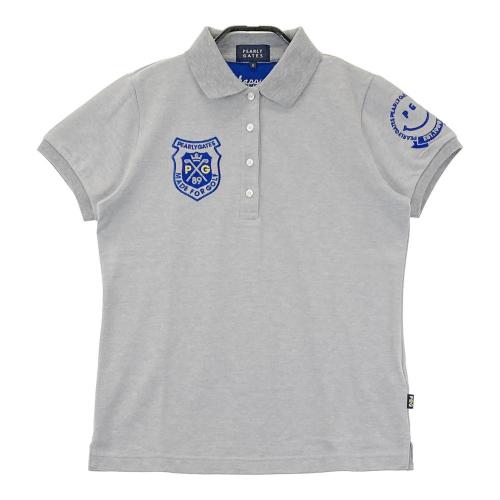 サイズ：0 PEARLY GATES パーリーゲイツ  ロングパンツ ニコちゃん ボーダー 総柄 グレー系 [240101483086] ゴルフウェア レディース ストスト サイズ：0 PEARLY GATES パーリーゲイツ ロングパンツ ニコ