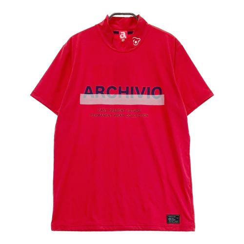 ARCHIVIO アルチビオ ハイネック 半袖Tシャツ レッド系 サイズ：46 ランク：N 【新品】ゴルフウェア Tシャツ  中古ゴルフウェア通販サイトSTST(ストスト)