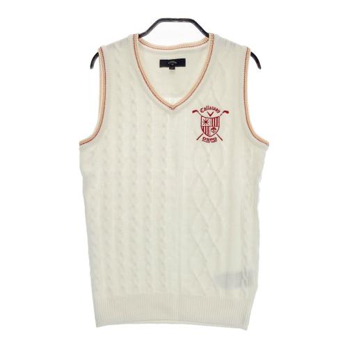 CALLAWAY キャロウェイ ニットベスト ホワイト系 サイズ：L ランク：B