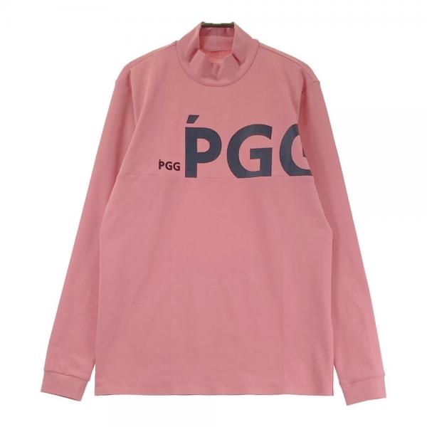 PGG PEARLY GATES パーリーゲイツ 2023年モデル ハイネック 長袖Tシャツ ピンク系 サイズ：4 ランク：A- 【中古】ゴルフウェア