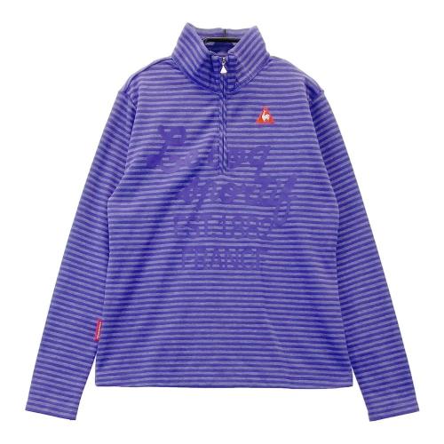 LECOQ GOLF ルコックゴルフ QGWMJB05 ハーフジップ 長袖 Tシャツ ネイビー系 サイズ：M ランク：B 【中古】ゴルフウェア Tシャツ  中古ゴルフウェア通販サイトSTST(ストスト)