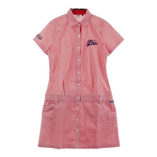FILA GOLF フィラゴルフ レディースゴルフウェア 半袖ワンピース 赤色 レッド ギンガムチェック サイズLL 美品 1-240101315627-m-01-pl.jpg