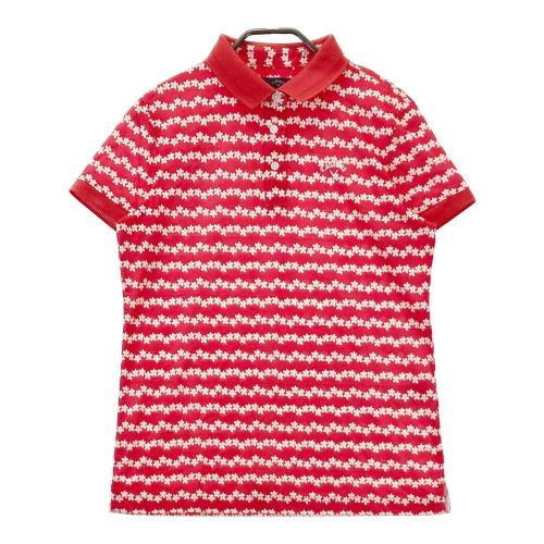 【新品/定価11,550円】ビバハート　42サイズ　ポロシャツ　赤系　フリル