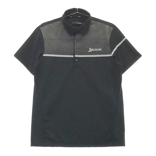 ネットオフ 送料得店  by スリクソン SRIXON DESCENTE ブラック系 半袖ポロシャツ ウエア