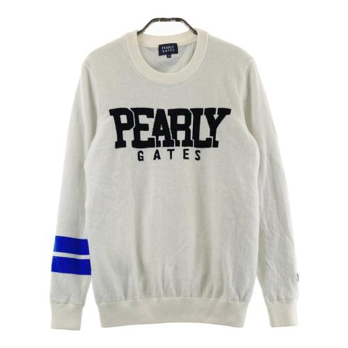 PEARLY GATES パーリーゲイツ 2022年モデル 裏地付カシミヤニットセーター ネイビー系 サイズ：4 ランク：B 【中古】ゴルフウェア  ニット 中古ゴルフウェア通販サイトSTST(ストスト)