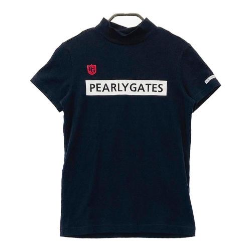 PEARLY GATES パーリーゲイツ 055-1167302 ハイネック 半袖Tシャツ ネイビー系 サイズ：0 ランク：B 【中古】ゴルフウェア  Tシャツ 中古ゴルフウェア通販サイトSTST(ストスト)