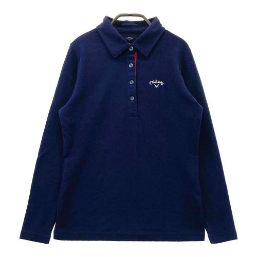 Callaway ネイビー 柄ポロシャツ 、パンツLLアンダーシャツＬ CALLAWAY キャロウェイ 長袖ポロシャツ ネイビー系 サイズ：LL