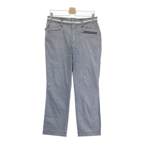 中古 美品 サイズ6 秋冬 パーリーゲイツ チェックパンツ ネイビー 中古 美品 サイズ6 秋冬 パーリーゲイツ チェックパンツ ネイビー