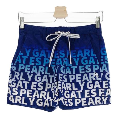 サイズ：1 PEARLY GATES パーリーゲイツ  ショートパンツ リーフ総柄 ブルー系 [240101425427] ゴルフウェア レディース ストスト PEARLY GATES パーリーゲイツ ショートパンツ リーフ総柄 ブルー