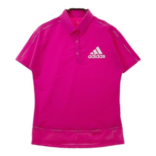 アディダス テーラーメイド ゴルフワンピース 半袖 ロゴ刺繍 ピンク 濃紺 L ☆adidas golf☆テーラーメイド☆L☆ポロワンピース 紺ピンク