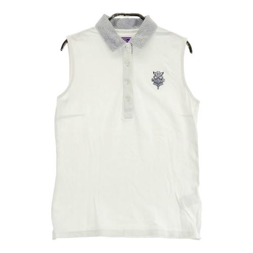 BEAMS GOLF ビームスゴルフ ノースリーブポロシャツ ボーダー柄
