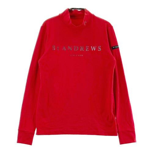 ST ANDREWS レッドポロシャツ Lサイズ ストライプ半袖ポロシャツ (WOMENS) | St ANDREWS（セント