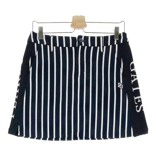 サイズ：1 PEARLY GATES パーリーゲイツ  スカート ストライプ柄 ネイビー系 [240001237400] ゴルフウェア レディース ストスト PEARLY GATES パーリーゲイツ スカート ストライプ柄 ネイビー系