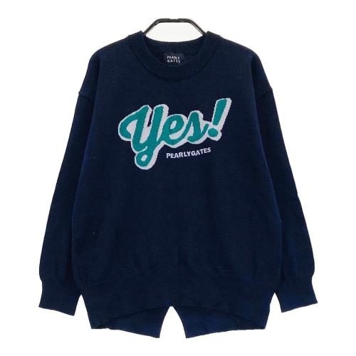PEARLY GATES パーリーゲイツ ウール混 ニットセーター 総柄