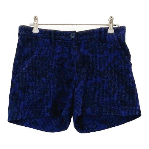 coco 中古 アンパスィ and per se レディース ショートパンツ L ピンク系 総柄 リーフ柄 サッカー生地 AND PER SE アンパスィ ショートパンツ シアサッカー リーフ 総