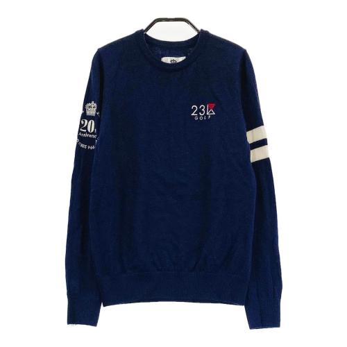 23区GOLF ニジュウサンクゴルフ 20周年 半袖ポロシャツ レッド系