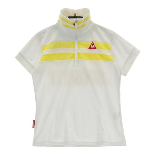 ルコックゴルフ ハーフジップ スポーツ ウェア ホワイト Mサイズ ルコックスポルティフゴルフコレクション ハーフジップ 速乾シャツ