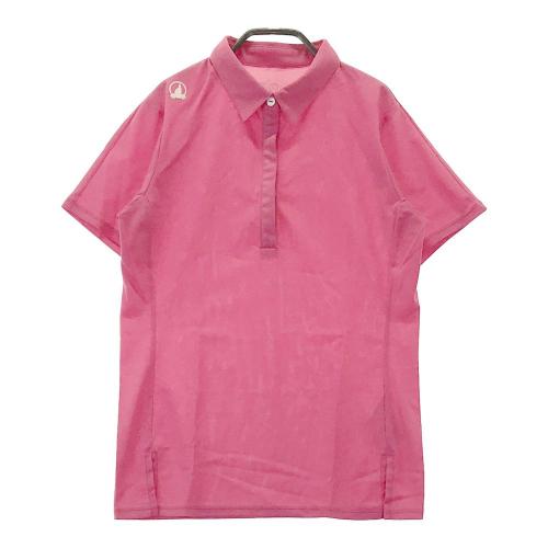 HONMA 本間 メンズゴルフウェア　チェリーピンク　サイズXL　半袖　新品 HONMA ホンマゴルフ ハーフジップ半袖Tシャツ 総柄 ブラック系
