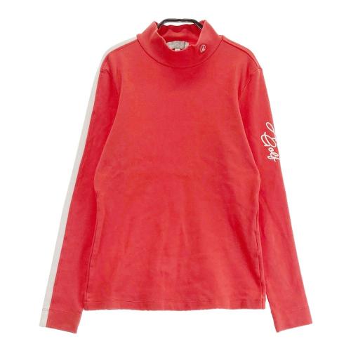 HONMA ホンマゴルフ ハーフジップ半袖Tシャツ 総柄 ブラック系