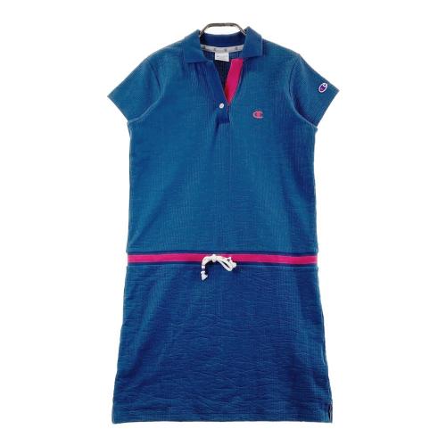Champion - coco 中古 チャンピオンゴルフ Champion レディース ワンピース L 紺  ネイビー 半袖 シンプル ストライプ 中古 レディース チャンピオンゴルフ Champion ワンピース L 紺