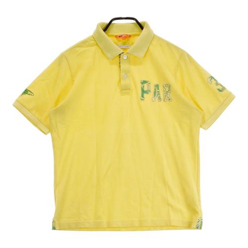 ビームス　BEAMS GOLF イエロー ポロシャツ　半袖　デカロゴ　L ビームス BEAMS GOLF イエロー ポロシャツ 半袖 デカロゴ L