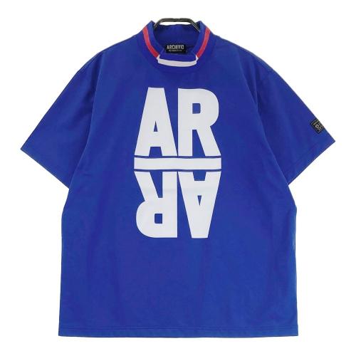 ARCHIVIO アルチビオ 2022年モデル モックネック半袖 Tシャツ ブルー系 サイズ：46 ランク：A- 【中古】ゴルフウェア Tシャツ  中古ゴルフウェア通販サイトSTST(ストスト)