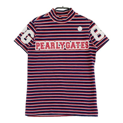 PEARLY GATES パーリーゲイツ ロゴプリント ハイネック 半袖Tシャツ