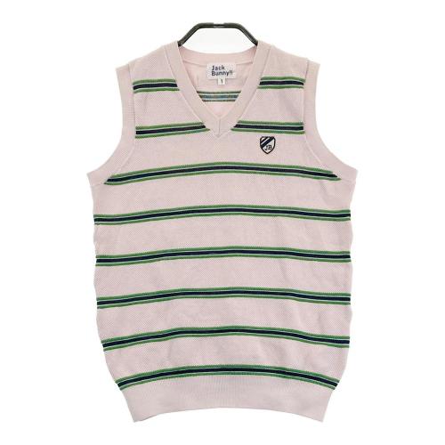 JACK BUNNY ジャックバニー Vネック ニットセーター ピンク系 サイズ