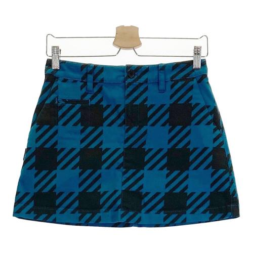 ジャックバニー インナー付 スカート 紺色　サイズ1（M） JACK BUNNY ジャックバニー インナー付スカート 総柄 ネイビー系
