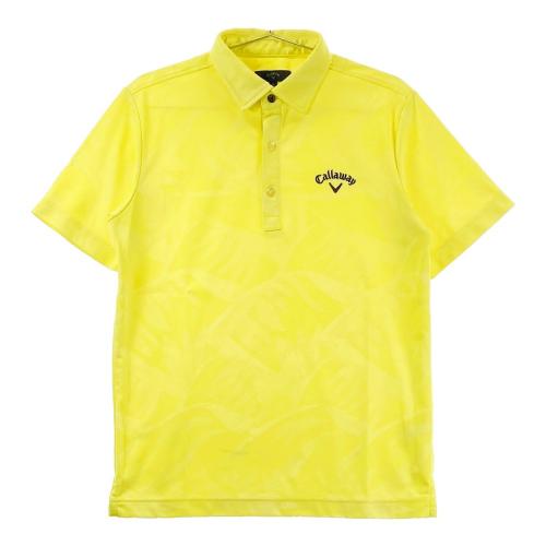 CALLAWAY キャロウェイ 半袖ポロシャツ サボテン 総柄 グレー系