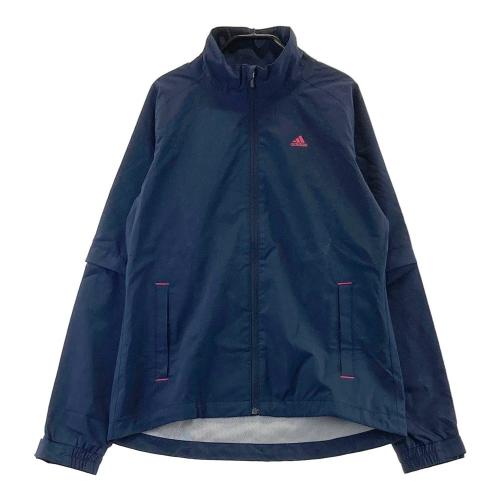 MUNSING WEAR マンシングウェア 2way レインウェア 上下セットアップ チェック柄 レッド系 サイズ：M ランク：B 【中古】ゴルフウェア  セットアップ 中古ゴルフウェア通販サイトSTST(ストスト)