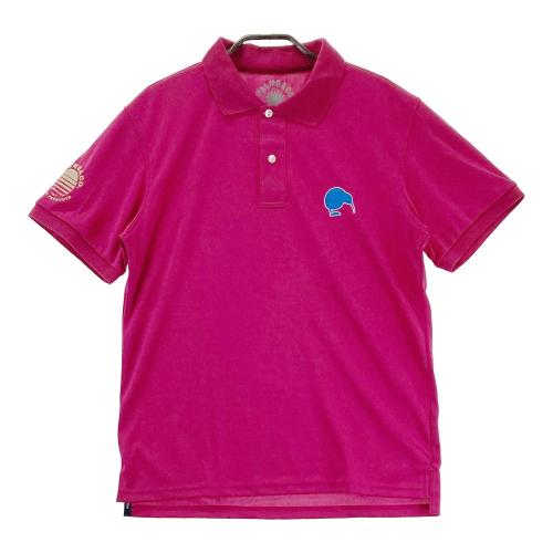 サイズ：S PALMS&amp;CO KIWI&amp;CO  半袖ポロシャツ  ネイビー系 [240101432790] ゴルフウェア メンズ ストスト 新品】PALMS&CO KIWI&CO 半袖ポロシャツ ネイビー系 S ゴルフ