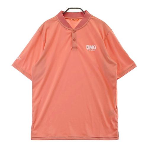 BEAMS 数多い GOLF ビームスゴルフ 長袖ポロシャツ 総柄 レッド系 L 【中古】ゴルフウェア メンズ