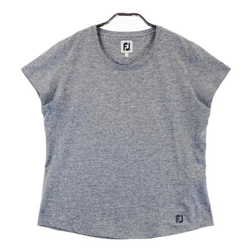 サイズ：M FOOT JOY フットジョイ  ハイネック 半袖Tシャツ  グレー系 [240101488400] ゴルフウェア レディース ストスト サイズ：M FOOT JOY フットジョイ ハイネック 半袖Tシャツ