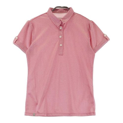 サイズ：M ADIDAS GOLF アディダスゴルフ 2023年 AEROREADY 半袖ポロシャツ ボタンダウン  レッド系 [240101434099] ゴルフウェア メンズ ストスト ADIDAS GOLF アディダスゴルフ 2023年モデル 半袖ポロシャツ