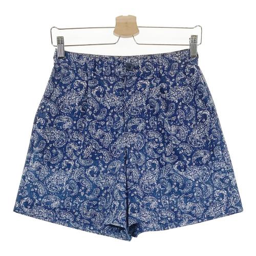 BEAMS GOLF ビームスゴルフ ショートパンツ ペイズリー柄 ネイビー系