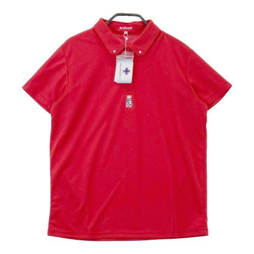 美品】アルチビオ半袖ポロシャツ 40（M相当）軽量・赤 衿