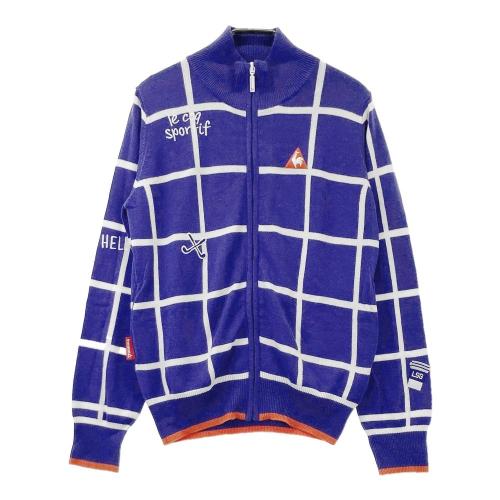 サイズ：L LE COQ GOLF ルコックゴルフ  ニット ジップジャケット  ネイビー系 [240101473921] ゴルフウェア レディース ストスト LECOQ GOLF ルコックゴルフ ニットジップジャケット ネイビー系