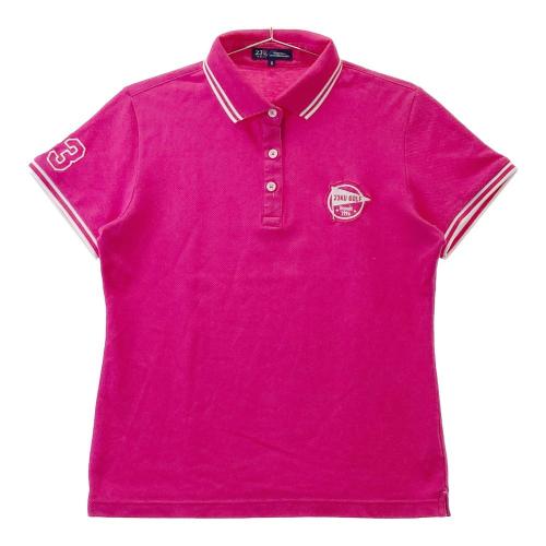 23区GOLF ニジュウサンクゴルフ 半袖ポロシャツ ピンク系 サイズ